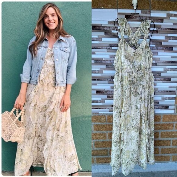 Gal Meets Glam Cheryl Ruffled Maxi Dress 12 - Picture 1 of 13